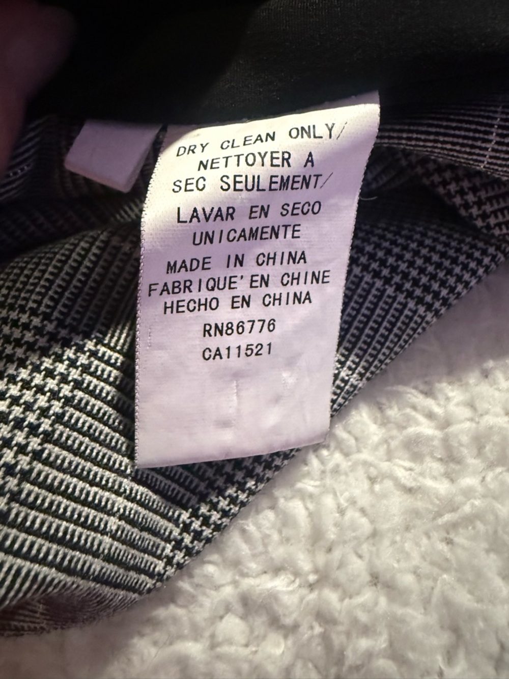 Due Per Due Gray Glen Plaid Blazer Jacket Size 12 Vintage Dark Academia Suit - Picture 10 of 12